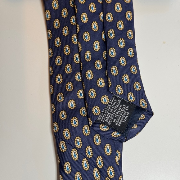 Tie Rack - Angelo Bosani silk tie with teardrop pattern in brand new condition. - Picture 6 of 7